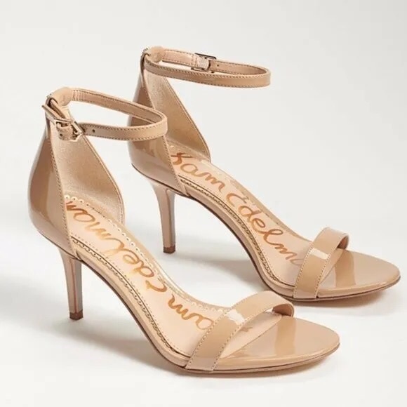 Sam Edelman Shoes - NIB Sam Edelman ‘Patti’ Ankle Strap Heel in Patent Nude leather Size 10.5! 🎉